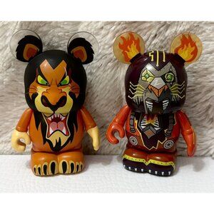 Disney Vinylmation Scar And Robot Scar Lion King Collectible Figures